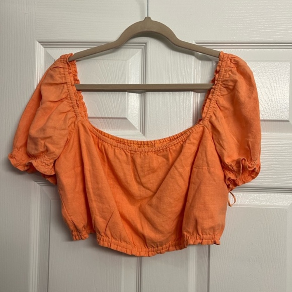 AF Orange Crop Linen Shirt- NWT